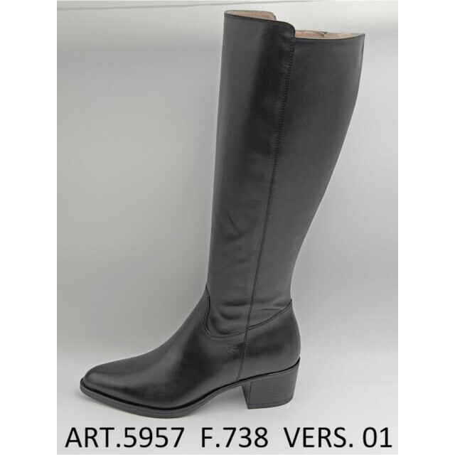 DL Sport Hoge leren laars 19603641 Zwart|39 large