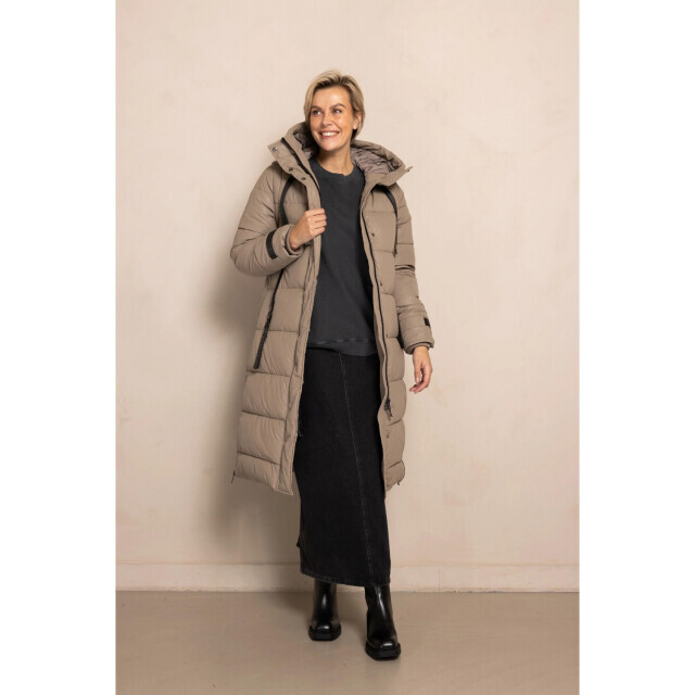 Zhrill Zhisi max coating winterjas 19587410 Taupe|XS large
