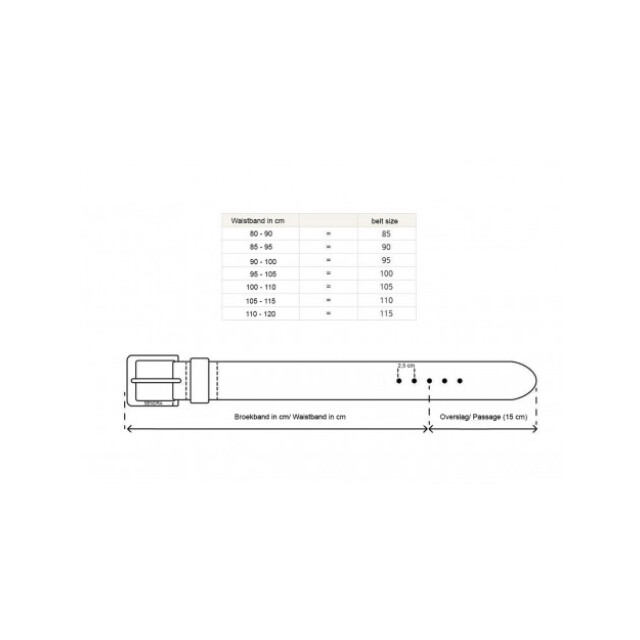 Mayura Boots Broekriem 658-vacuno castana 12996581 Bruin|105 large