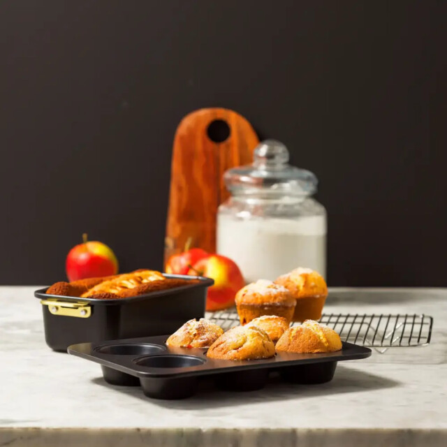 Greenpan Padova keramische bakset 6-delig black CC010217-001 large