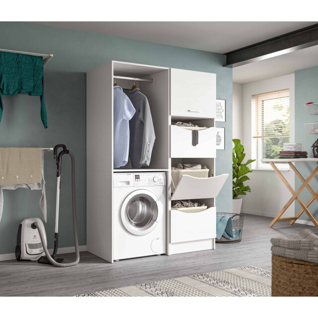 Furnilux Wasmachine ombouw 2 delige set (wasmachinekast en waskast) - 3389131 large