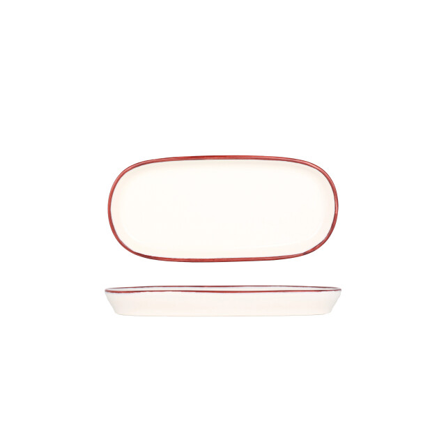 Bonna Serveerschaal linea burgundy porselein 18 cm set van 2 3388835 large