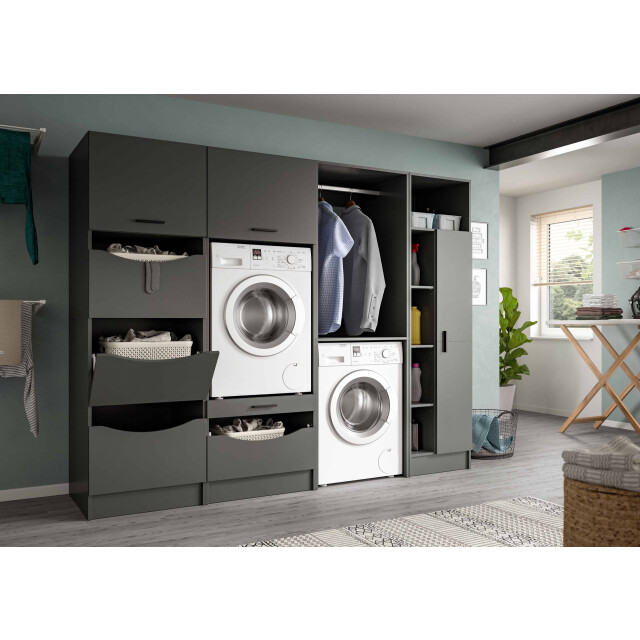 Furnilux Wasmachine ombouwkast 4-delig free 248x195x68 cm in – badkamerkastset, 3389207 large