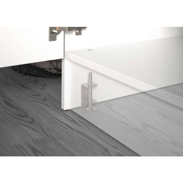 Furnilux Wasmachine ombouwkast 4-delig free 248x195x68 cm in antraciet – badkamerkastset, 3389211 large