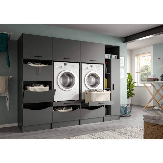 Furnilux Wasmachinekasten ombouw 4-delige badkamerkastset free 242x195x68 cm in 3389194 large