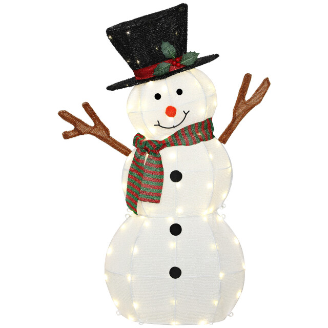 4goodz Kerstfiguur sneeuwpop led 78x20x108 cm 3389886 large