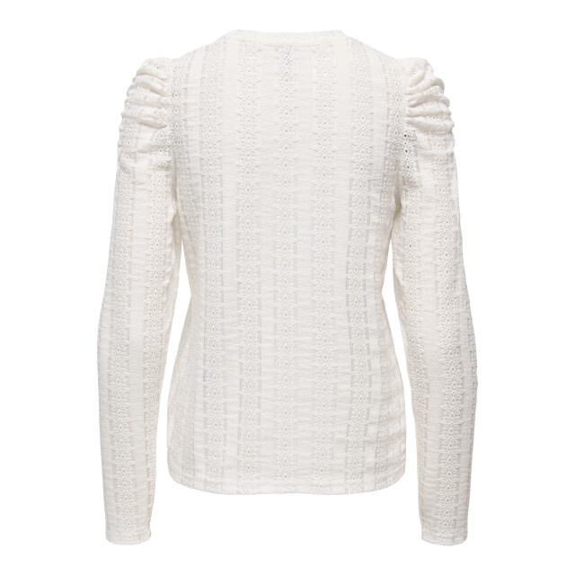 Only onlmelanie l/s o-neck top jrs 15365094 cloud dancer 06615.198.0138 large