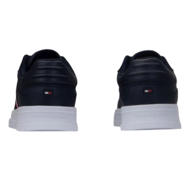 Tommy Hilfiger Heren supercup stripe leren trainers UTPP6779_navyblue large