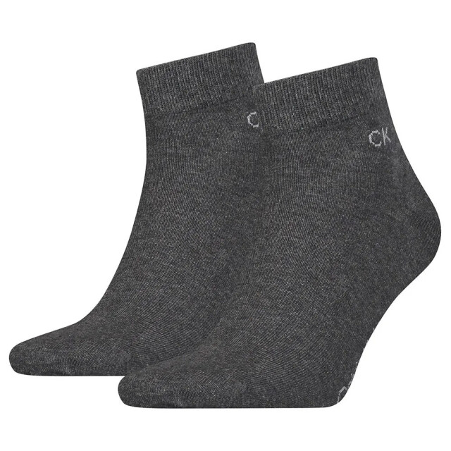 Calvin Klein Heren quarter socks (set van 2) UTPP848_greysilver large