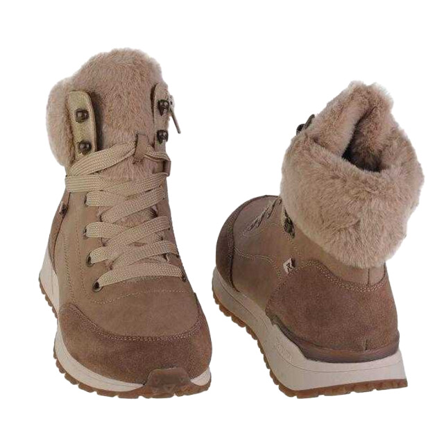 Rieker Dames evolution ecologisch leren schoenen UTPP6854_brownbeige large