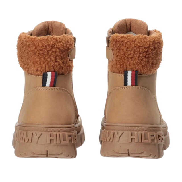 Tommy Hilfiger Dames cognac ecologisch leren enkellaarsjes UTPP6765_brown large