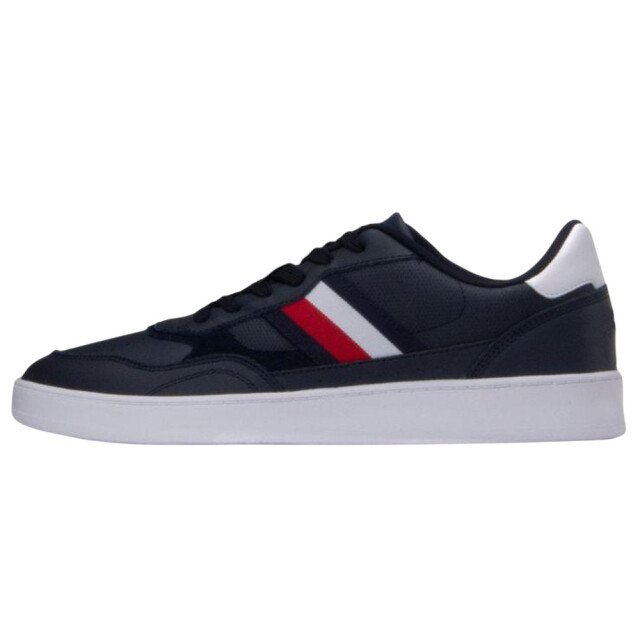 Tommy Hilfiger Heren retro stripe leren cupsole rechterschoenen UTPP6650_navyblue large