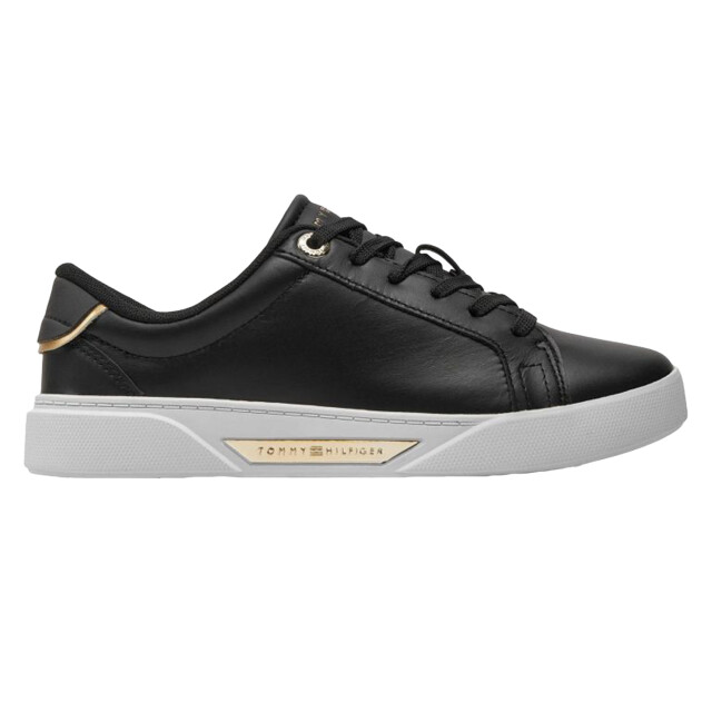 Tommy Hilfiger Dames chic hw court trainers UTPP6469_black large