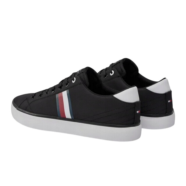 Tommy Hilfiger Heren hi vulc stripe mesh lage sportschoenen UTPP6234_black large