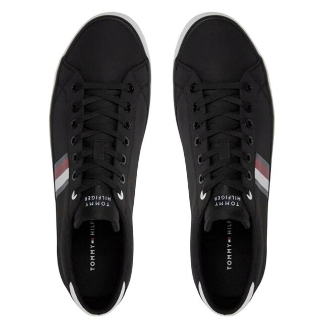 Tommy Hilfiger Heren hi vulc stripe mesh lage sportschoenen UTPP6234_black large