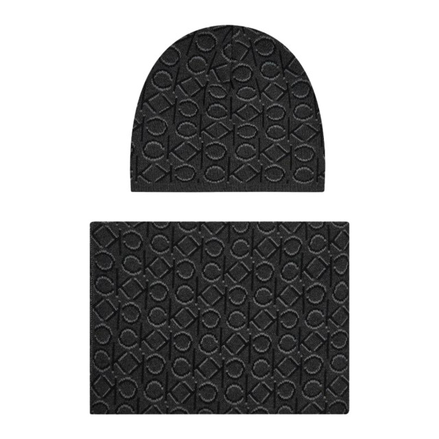 Calvin Klein Monogram muts en sjaal set UTPP4309_black large