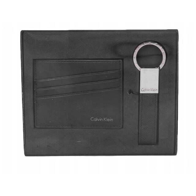 Calvin Klein Logo leren kaarthouderset UTPP4357_black large