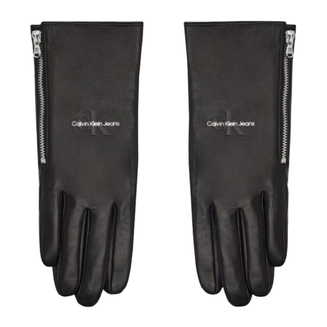 Calvin Klein Dames leren logohandschoenen UTPP4696_black large