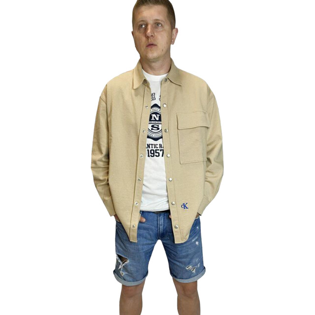 Calvin Klein Heren normaal overhemd UTPP2737_beige large