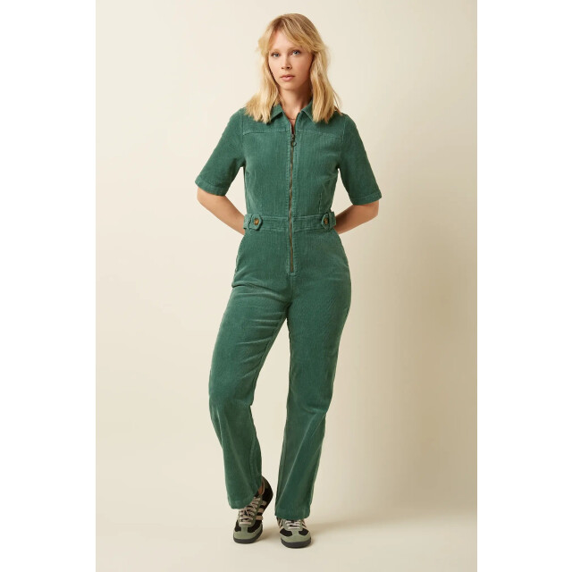 King Louie Garbo zip jumpsuit 07479 matcha green 07479 large