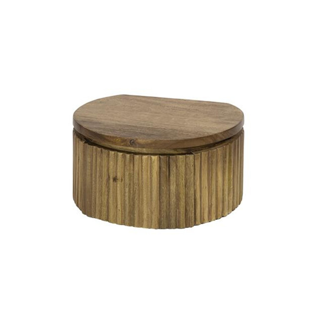 Hoyz nachtkastje wave rond zwevend 1 lade xs massief mango 3222870 large