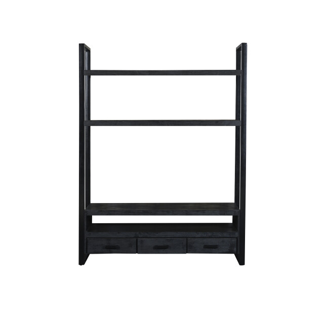 Livingfurn tv meubel norris high 200x150x45 cm mangohout / gecoat staal 3246409 large