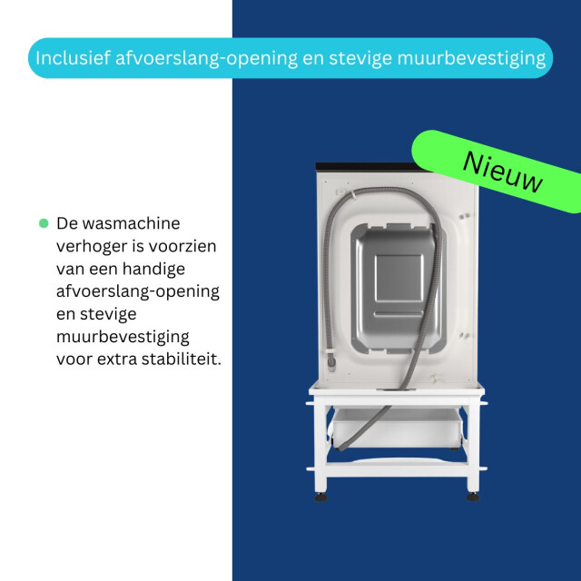 Wasophoogte Wasmachine verhoger – novapro met lade en plateau wit 3390528 large