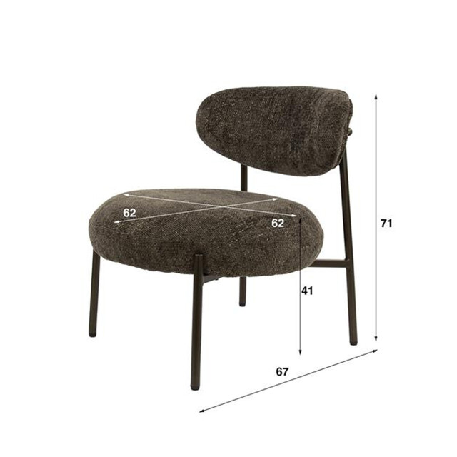 Hoyz fauteuil round tissee cargo 3222873 large