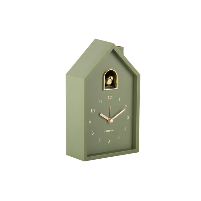 Karlsson wekker modern cuckoo oro luxury green 3259490 large