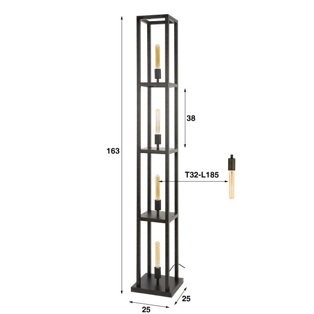 Hoyz vloerlamp quadra 4-lichts artic 3275183 large