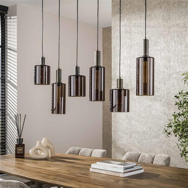 Hoyz hanglamp sepiora 6-lichts sienna brown 3222885 large