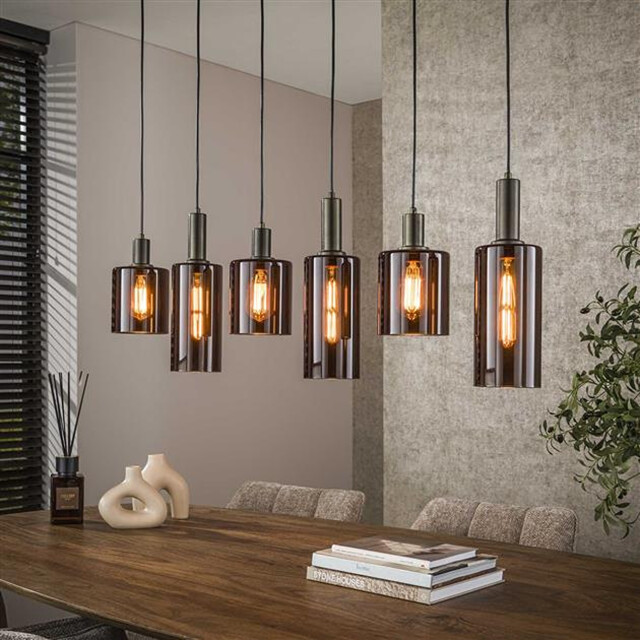 Hoyz hanglamp sepiora 6-lichts sienna brown 3222885 large