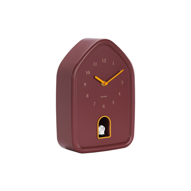 Karlsson wandklok modern doggy bordeaux- Ø29,1cm 3259477 large