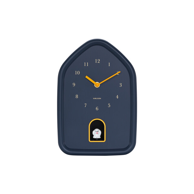 Karlsson wandklok modern doggy donker- Ø29,1cm 3259475 large