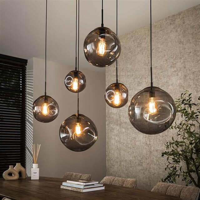 Hoyz hanglamp stellar black 6-lichts artic 3222880 large