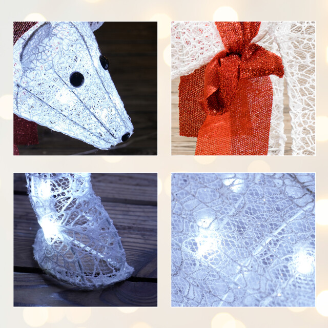 4goodz Set 2st kerstfiguur ijsberen met led verlichting 140 led 3392414 large