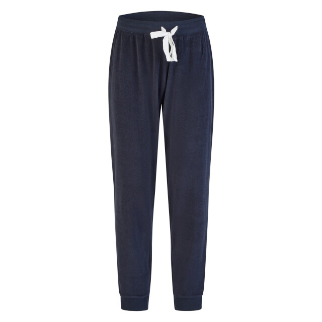 By Louise Dames winter pyjama set lang badstof donker gestreept BL-6158-02 large