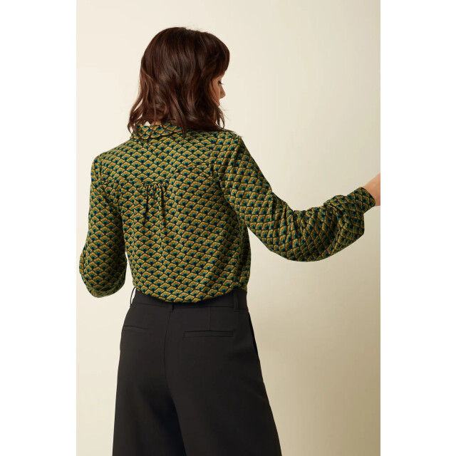 King Louie Carina blouse frio 10164 spruced green 10164 large