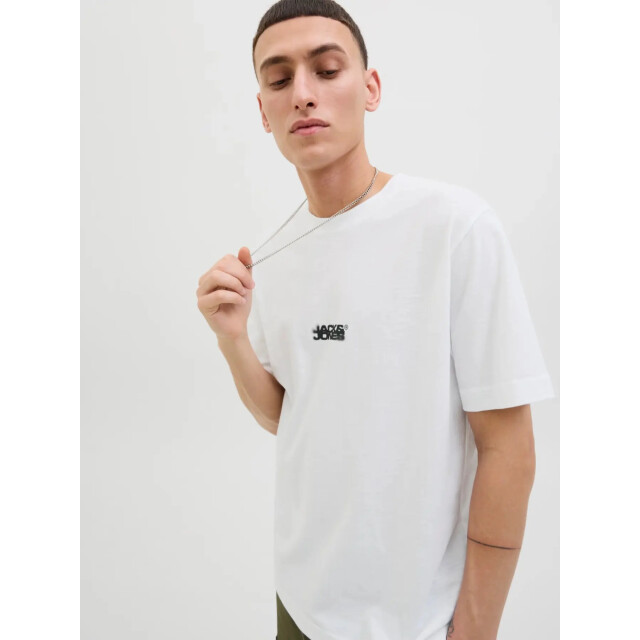 Jack & Jones Jcosago logo slub tee 12276524 large