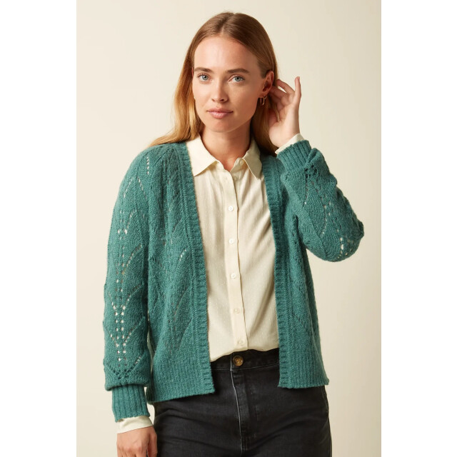 King Louie Blanca cardi orcia vest 09827 smoke green 09827 large