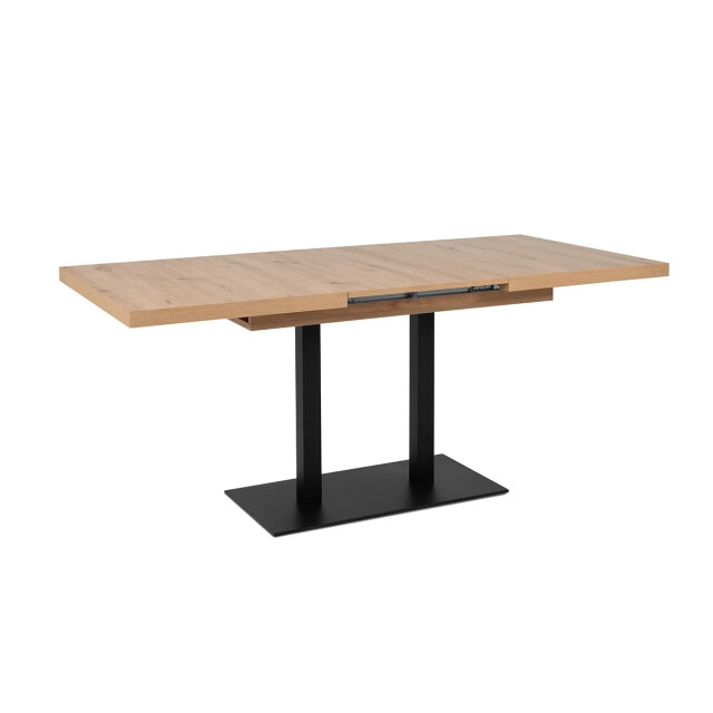 CaliCosy Uitschuifbare eettafel met ambachtelijk eiken en zwart decor l160-240 cm - 3394086 large