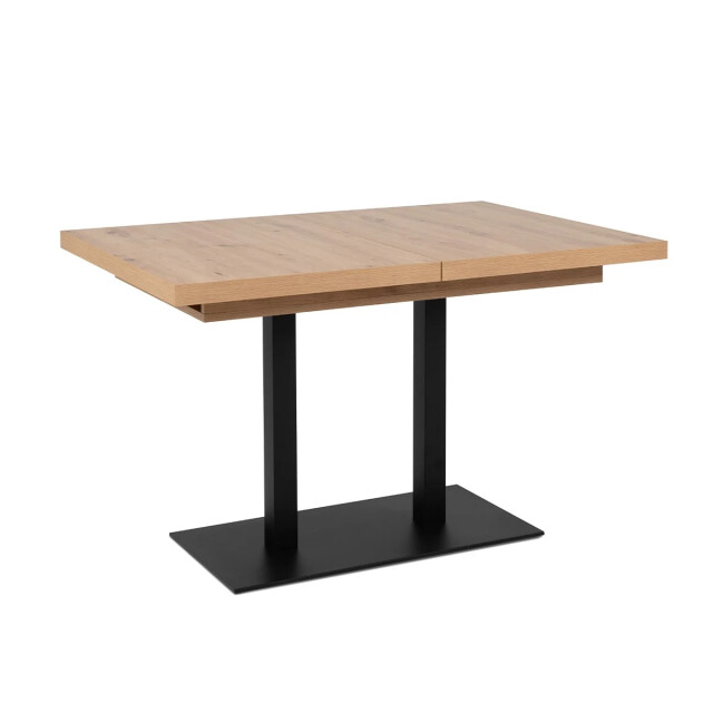 CaliCosy Uitschuifbare eettafel met ambachtelijk eiken en zwart decor l160-240 cm - 3394086 large