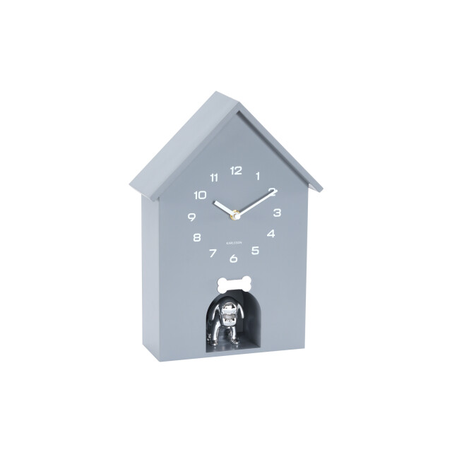 Karlsson wandklok dog house cool grey 3259808 large