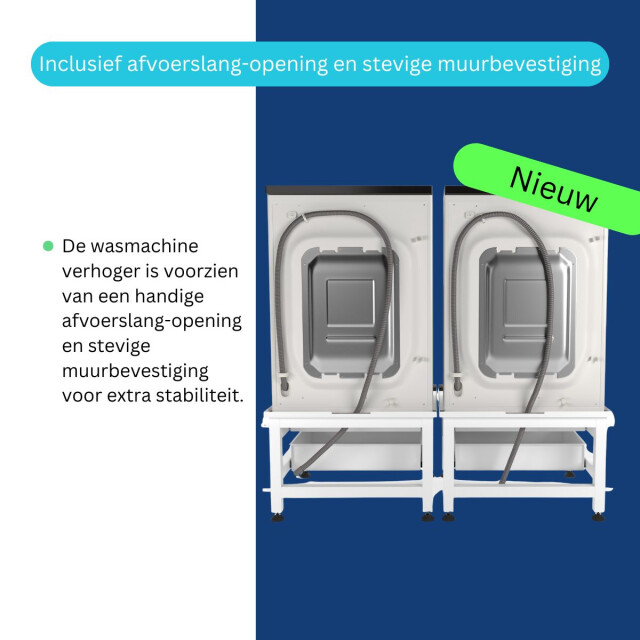 Wasophoogte Wasmachine verhoger – novapro met lade en plateau – 3392456 large
