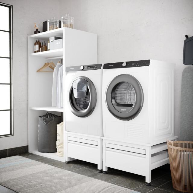 Wasophoogte Wasmachine verhoger – novapro met lade en plateau – 3392456 large