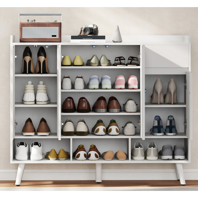 4goodz Xxl schoenenkast met 3 deuren verstelbare planken - 3392416 large