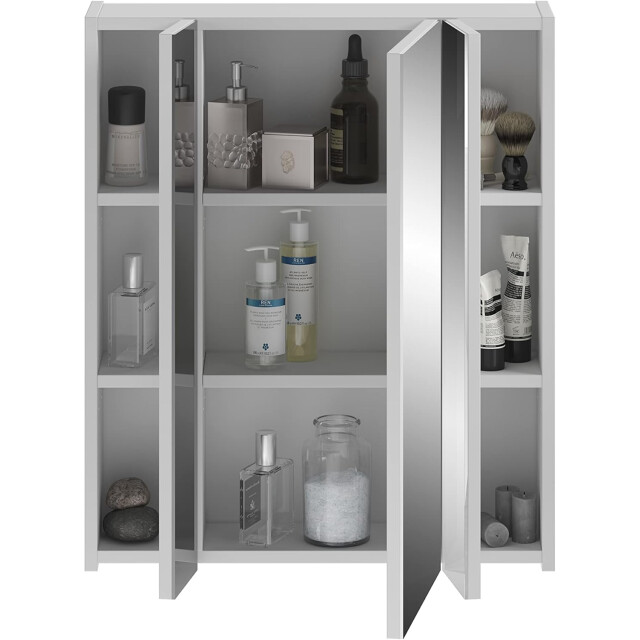 Furnilux 3-delige badmeubelset: onderkast, hoge kast, spiegelkast linus 3393225 large