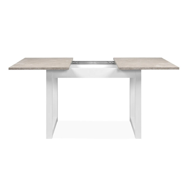 CaliCosy Uitschuifbare eettafel met travertijn- en wit decor l120-160 cm houston 3394073 large