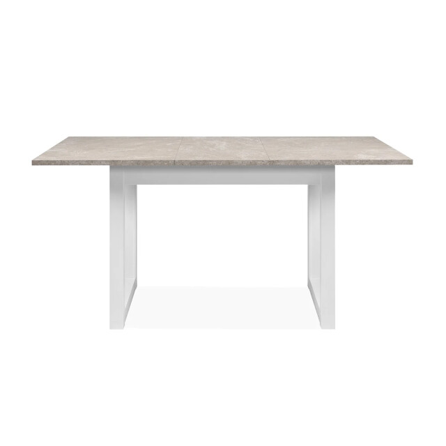 CaliCosy Uitschuifbare eettafel met travertijn- en wit decor l120-160 cm houston 3394073 large