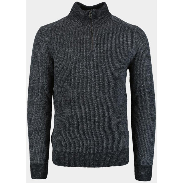 Bos Bright Blue Pullover half zip grof 4356225/158f 189643 large